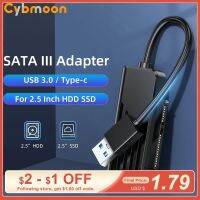 Cybmoon USB อะแดปเตอร์ SATA USB Type-C ถึงอะแดปเตอร์ SATA สำหรับฮาร์ดดิสก์ 2.5 นิ้ว 5Gbps SATA USB 3.0 Converter สำหรับฮาร์ดไดรฟ์ 2.5 นิ้ว-EDCNM SHOP