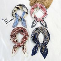 [A Flexible] 1PC ผ้าพันคอผ้าไหมผู้หญิงแฟชั่น Crinkle Crumple ซาตินคอผ้าพันคอสุภาพสตรีจีบ Foulard Femme Shawl ผ้าพันคอผ้าเช็ดหน้า