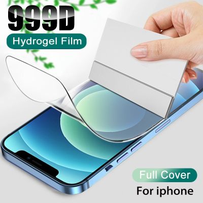 [spot goods]ไฮโดรเจลฟิล์มป้องกันเต็มพื้นที่สำหรับ iPhone 11 12 Pro XR XS MAX กระจกนิรภัยบน7 8 6 6S Plus X ป้องกันแบบนิ่มไม่มีกระจก