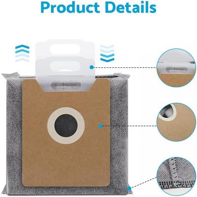 Dust Bags Replacement Disposal Bag for Eufy Clean G35+ G40+ G40 Hybrid+ Robot Vacuum Large Capacity Accessory