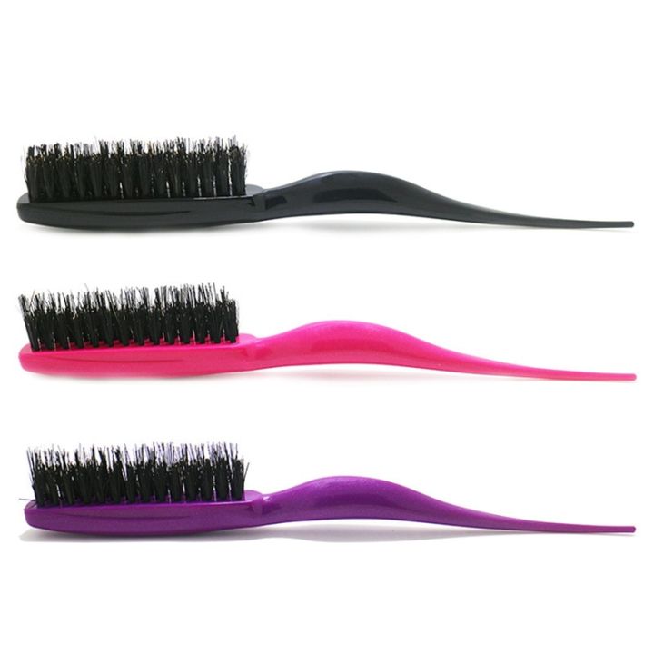 salon-black-hair-brushes-comb-slim-line-teasing-combing-brush-styling-tools-diy-kit-professional-plastic-hairdressing-combs