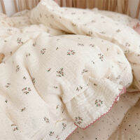 WB26/WB28 - Pure Cotton Gauze Garden Fabric ชุดเครื่องนอน ขนาด 5 Ft. ปลอกผ้านวม ปลอกหมอน ผ้าปูที่นอน