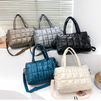 Winter Tote 2021New Shoulder Bag For Women Handbag Space Pad Cotton Feather Down Bags Fashion Lady Large capacity Crossbody Bag