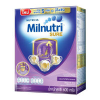 มิลนิวทริ ชัวร์ ผลิตภัณฑ์นมชนิดละลายทันที รสจืด 600 กรัม Milnutri Sure Milk Powder Plain 600g โปรโมชันราคาถูก เก็บเงินปลายทาง