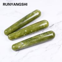 1PC good Quality Natural Green jade xiuyu Wands Gemstone Crafts Pleasure Wand Body Hand Massage Wood Magic Stone Ornament Gifts