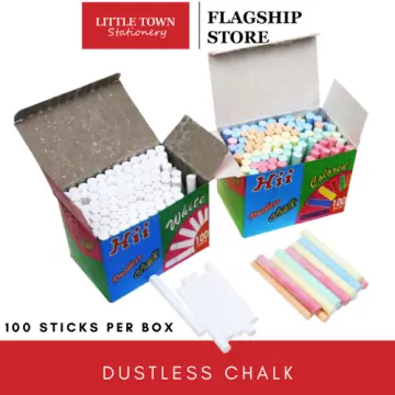 100 Pcs/box Dustless 10-color Chalk For School Stationery & Office Supply -  Chalk - AliExpress