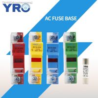 ▬ AC 1Sets 1P Colorful Fuse Base 690V With 10x38MM Fast Blow Ceramic Fuse Core 0.5A 1A 2A 3A 4A 5A 6A 8A 10A 16A 20A 25A 32A RO15