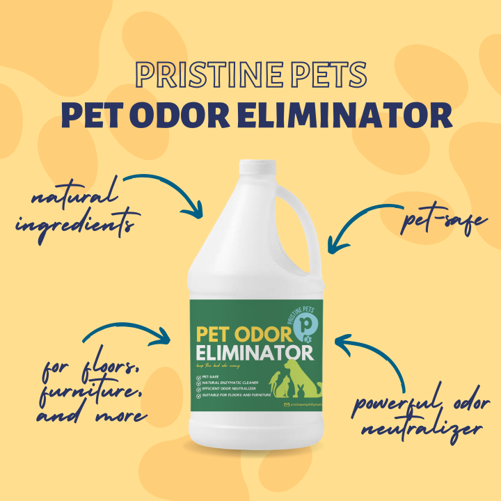 Pristine Pets Pet Odor Eliminator Natural Enzymatic Cleaner and