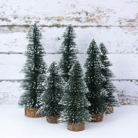 9.8/7.8/5.9 inch Artificial Snow Pine Tree Desktop Decorative Mini Christmas Tree Ornament Navidad Xmas Decorations New Year