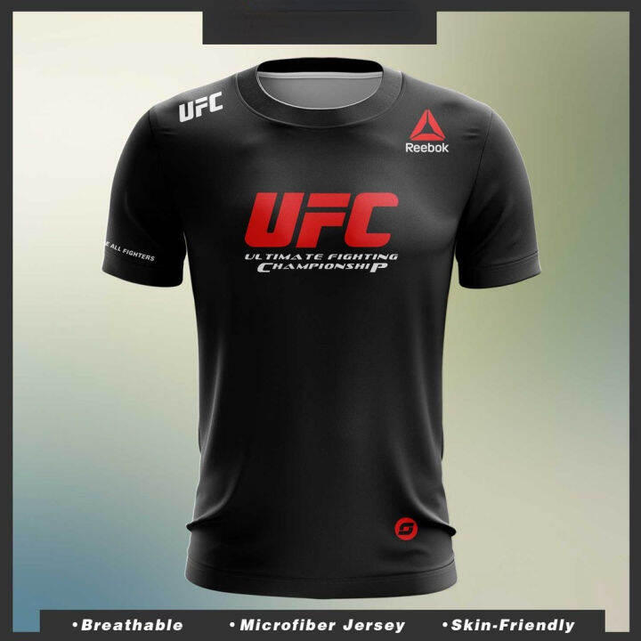 new-fashionufc-x-microfiber-reebok-logo-red-letter-print-jersey-regular-cut-t-shirt-top-2023