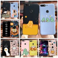 สำหรับ Huawei Y7 2018เคส Y7นายก2018การ์ตูนน่ารักผ้าหุ้มหลังทาสีสำหรับ Huawei Y7โปร2018 Y7Prime 2018ปลอกอ่อนเคสโทรศัพท์