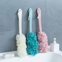 【CW】Body Scrub Exfoliating Large With Lanyard Long Handle Bath Ball Flower Bubble Scrub Brush Scrub Back Bath อุปกรณ์ห้องน้ำ HOT