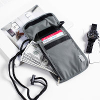 Handheld RFID Bag Travel Passport Holder RFID Blocking Bag Anti Scanning Bag RFID Neck Hanging Bag Passport Bag