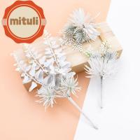 MITULI DIY ดอกไม้ข้อมือ พวงหรีดดอกไม้ คริสต์มาส ของตกแต่งงานปาร์ตี้ ดอกไม้ปลอม พืชปลอม สาขาต้นสนประดิษฐ์ อุปกรณ์งานฝีมือ ของตกแต่งคริสต์มาส