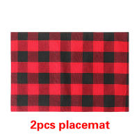 Table Runner Plaid Table Flag Tablecloth Christmas Decorations for Home Party Table Runner New Year Placemat