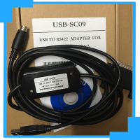 USB-SC09สายลงโปรแกรมมิตซูบิชิมิตซูบิชิ PLC สายดาวน์โหลด (ที่มีขนาดใหญ่และรอบปลาย) เดิม/2023☍