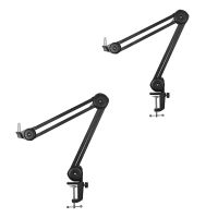 Foldable Live Desktop Microphone Metal Stand with Built-In Spring Cantilever Stand Springless Microphone Stand