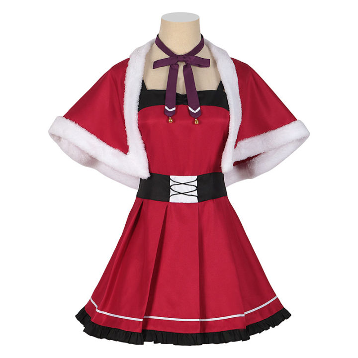 oshi-no-ko-cosplay-costume-dress-anime-mem-ruby-hoshino-arima-kana-xmas-christmas-stage-performance-suit-halloween-party