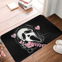 Scream Ghostface Horror Film Bathroom Non-Slip Carpet Calling Flannel Mat Welcome Doormat Floor Decor Rug