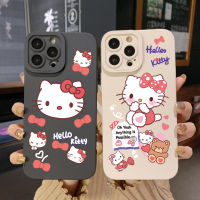 สำหรับ Infinix Note 12 G96 12i ขายดี10S 11S 10i สมาร์ท6 HD X657B X6511 X6512น่ารัก HelloKitty ขอบสี่เหลี่ยมปลอกป้องกันเลนส์เต็ม