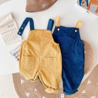 Baby Boys Girls Solid Denim Overalls Child Jean Bib Pants Infant Jumpsuit Childrens Clothing Kids Overalls Spring Girls Outfits