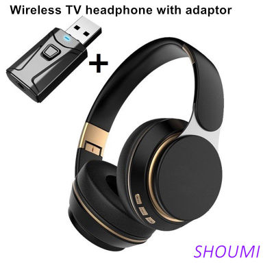 Wireless Headphones Bluetooth 5.0 USB Adaptor Stereo Headset Foldable Helmet Earbuds with Mic for Samsung Xiaomi PC Music