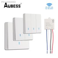 【CW】♗◈  Aubess 433Mhz Wall 86 Panel Transmitter Safety and 90V-250V Relay Interruptor for Led