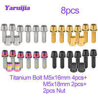 Yarhiyaia สลัก M5x16ไทเทเนียม18Mm อัลเลนกุญแจยาวสลักเกลียวไทเทเนียมชุด Taraf untuk 3T ARX L TD ก้าน