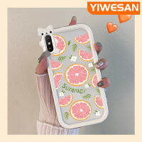 YIWESAN เคสสำหรับ Xiaomi Redmi 9A Redmi เคส9I ลายการ์ตูนน่ารักสีชมพูฤดูร้อนมะนาวสีสันสดใสเคสโทรศัพท์โปร่งใสเคสกันกระแทกกันการกระแทกเลนส์กล้องถ่ายรูปลายสัตว์ประหลาดตัวเล็กๆ