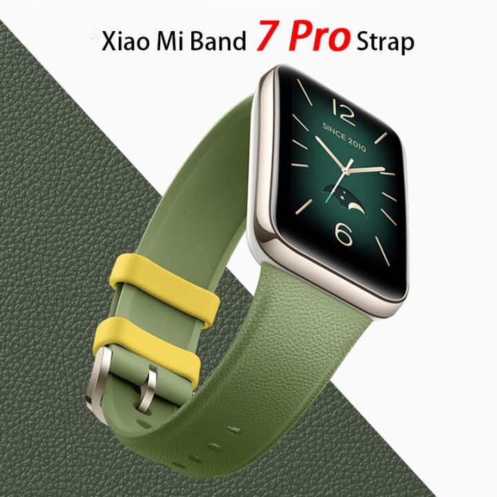 สายรัดข้อมืออะไหล่พื้นผิวหนังซิลิโคนสายรัดข้อมือสำหรับ-xiaomi-mi-band-7-pro-สำหรับ7pro-mi-band-correa-smartwatch-สายรัด-carterfa