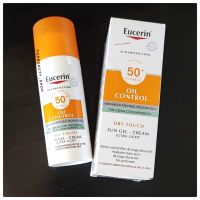 Eucerin Sun Oil Control Gel-Cream Dry Touch SPF.50+ ขนาด 50ml. ยูเซอริน ครีมกันแดดคุมมัน ไม่เหนียวเหนอะหนะ ไม่อุดตันรูขุมขน