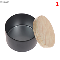 ZTHOME เทียนทำ tinplate ว่างเปล่าเก็บขวดไม้ GRAIN lids เครื่องสำอางหม้อชากล่อง