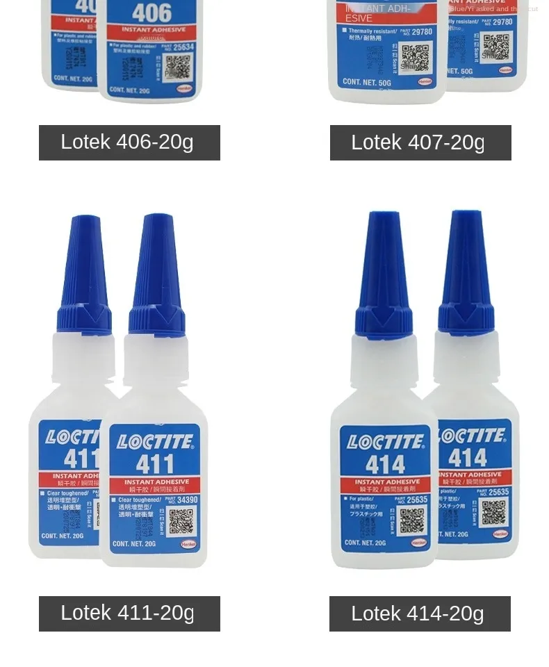 Loctite glue 495/496/401/403/406/407/411/414/415/416/417/420/424