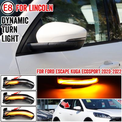 For Ford Kuga CX482 Escape 2019 2020 2021 Car LED Dynamic Turn Signal Indicator Lights Trim Sequential Side Mirror Light Lamp