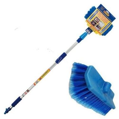 NEW CAR WASH BRUSH ESCOPING HANDLE VEHICLE CLEANING TOOL SOFT TRUCK MOP 2M NEW