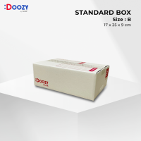 กล่องไปรษณีย์ ขนาด B (ข) (17x25x9 ซม.) แพ็ค 20 ใบ กล่องพัสดุ กล่องฝาชน Doozy Pack ถูกที่สุด!
