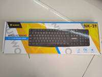 KEYBOARD NUBWO NK-39 สีดำ ปุ่มเตี้ย คีร์บอร์ดต่อคอมและโน้ตบุ๊ค ปุ่มนิ่ม กดง่าย ใช้ได้กับคอมทุกรุ่น สายยาว 1.5 เมตร เป็นสาาย ยูเอสบี แข็งแรงทนท