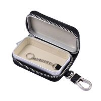 ▤❖✸ Key Fob Protector Pouch Made Of Pu Leather Key Zipper Bag Car Rfid Signal Blocking Key Fob Protector Anti-Theft Pouch