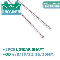 2PCS Linear Shaft 6mm 8mm 10mm 12mm 16mm 20mm Cylinder Liner Rods Chrome Plated Round Rod Optical Axis for CNC 3D Printer Parts