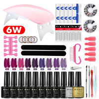 Mr Chem 120W UV LED Nail Set Dryer Gel Polish Nails Art Manicure Kit 918 Color Lamp Extensions Soak Off Nails Art Decorations