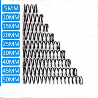 10ชิ้นลวดเส้นผ่าศูนย์กลาง0.6มิลลิเมตรบีบอัดสปริงเส้นผ่าศูนย์กลางรอบนอก3-9มิลลิเมตรความยาว5-50มิลลิเมตร