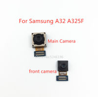 1ชิ้น Kembali Besar Kamera Belakang Utama Modul Kamera Depan สายเคเบิลงอได้ untuk A32 Samsung Galaxy A325 A325F Bahagian Ganti Asal