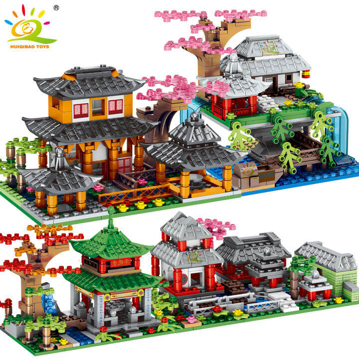 ใหม่-huiqibao-1134pcs-city-street-view-house-รุ่น-building-block-moc-สถาปัตยกรรมรูปตุ๊กตาอิฐชุดของเล่นเด็กของขวัญเด็ก