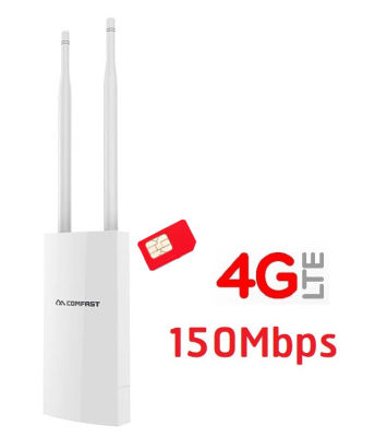4G LTE CPE Wireless Router Outdoor รองรับ 3G,4G ทุกเครื่อข่าย ใช้งานได้สูงสุด 90 อุปกรณ์ ขึ้นไป