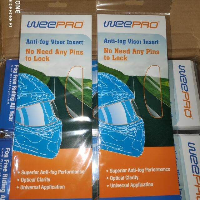 Weepro Anti Fog Visor Insert Lazada PH
