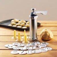 กระบอกกดคุกกี้ เครื่องกดปั๊มทำคุกกี้ บิสกิต อลูมิเนียม 10pcs/setรุ่น Biscuits Press