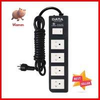 รางปลั๊กไฟ 4ช่อง 1สวิตช์ DATA APDW424 16 แอมป์ 5 ม. สีดำPOWER STRIP DATA APDW424 4-OUTLET 1-SWITCH 16A 5M BLACK **ใครยังไม่ลอง ถือว่าพลาดมาก**