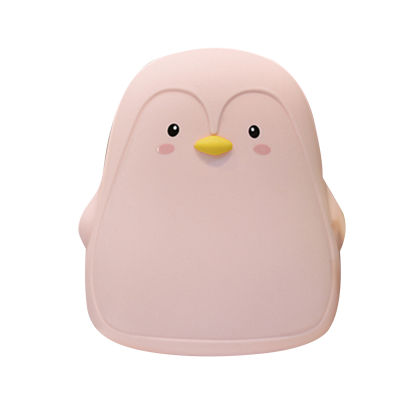 Animal Silicone Cute Penguin Carton LED Portable Night Light With USB Rechargeable For Bedroom Living Room Soft Harmless Lamp