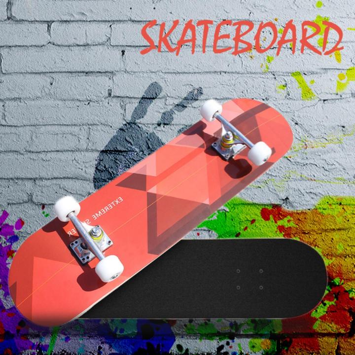 skateboard-สเก็ต-บอร์ด-สเก็ตบอร์ดสไลด์สี่ล้อเด็กผู้ใหญ่กระดานยาว-ล้อลื่น-ปลอดภัย-สันทนาการกลางแจ้ง-แข็งแรง-ทนทาน