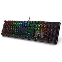 K556ไฟ RGB Backlit กลไกอลูมิเนียมฐาน104คีย์บอร์ดทั่วไปสำหรับแล็ปท็อปเกม